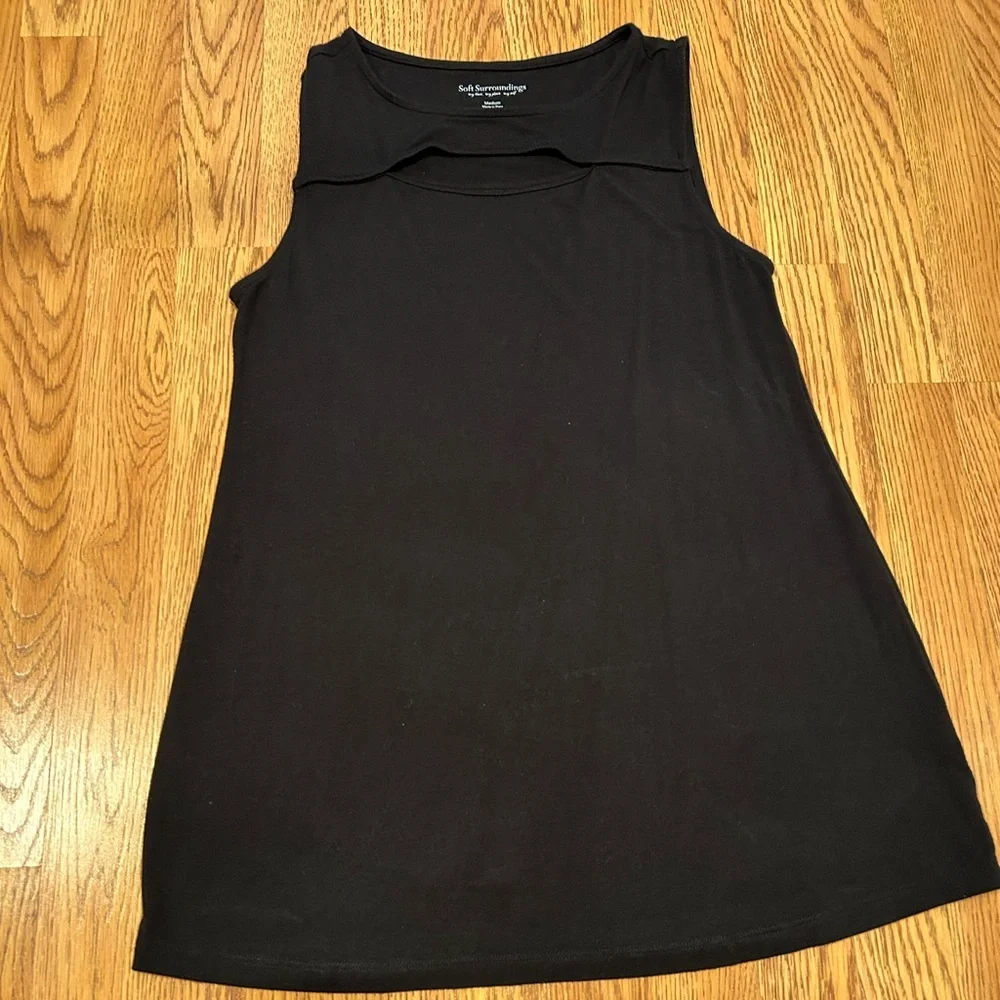 2 Soft Surroundings Sleeveless Tunic with cut out
One black and one white - Picture 2 of 8